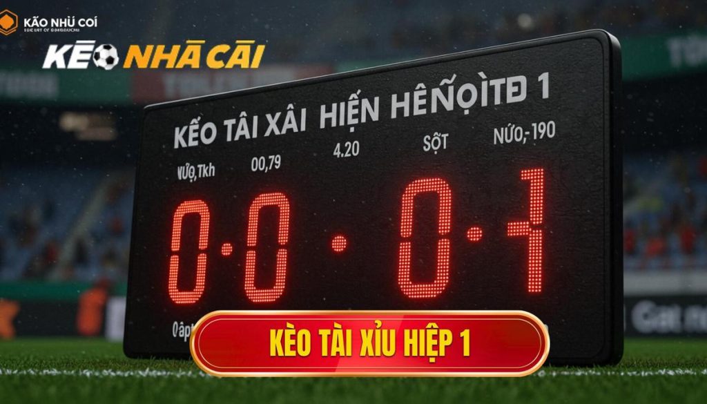 kèo tài xỉu hiệp 1
