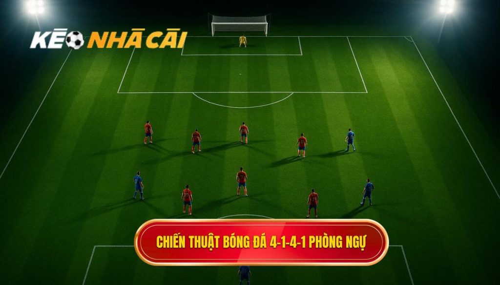 Chiến thuật bóng đá 4-1-4-1 phòng ngự