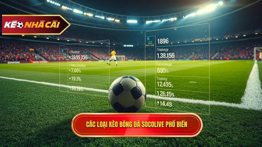 Các loại kèo bóng đá Socolive phổ biến nhất hiện nay