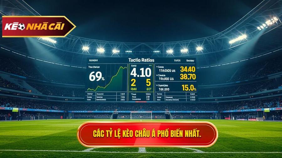 Các tỷ lệ Kèo bóng đá Châu Á phổ biến nhất hiện nay