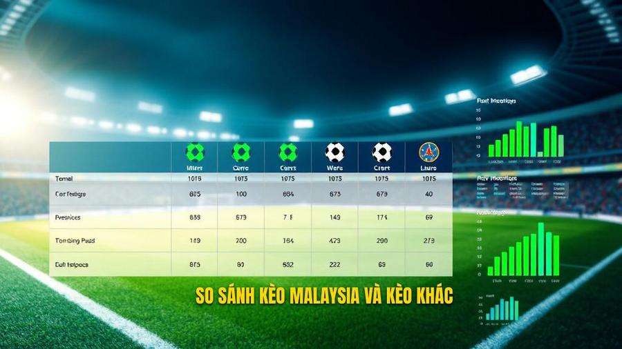 Bảng so sánh kèo bóng đá Malaysia với các loại kèo khác