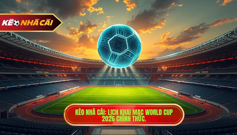 KÈO NHÀ CÁI_ Lịch khai mạc World Cup 2026 chính thức.